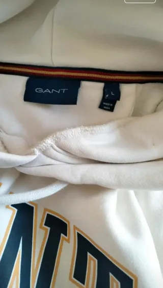 Sudadera Gant con capucha blanca