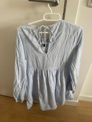 Vestito TRF (Zara) ricamato blu Taglia XS