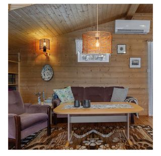 Pantalla de lámpara boho de ratán Osasy