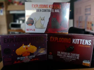 Pack 3 Juegos Exploding Kittens Nuevo