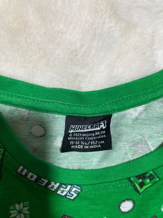 Camiseta Minecraft Talla 11-12