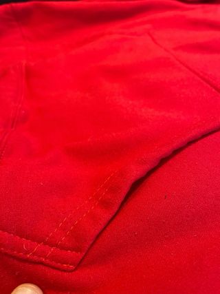 Sudadera Corteiz Roja con Logo Blanco