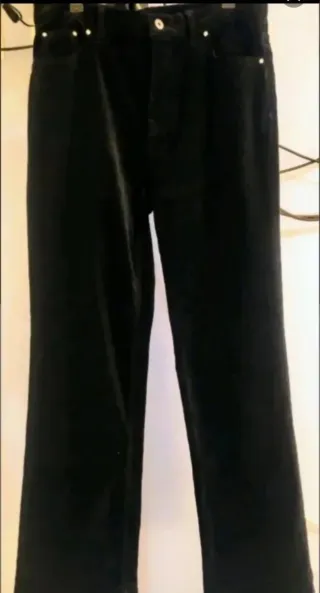 Pantalones terciopelo BANDAS ROJAS mujer T.46