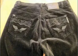 Pantalones terciopelo BANDAS ROJAS mujer T.46