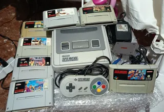 Consola SNES + 7 Juegos.