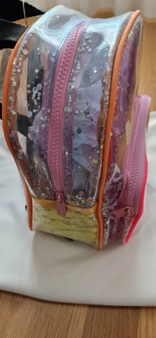 Mochila Niña Zara Mickey Mouse Transparente