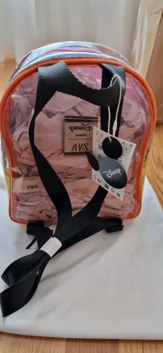 Mochila Niña Zara Mickey Mouse Transparente