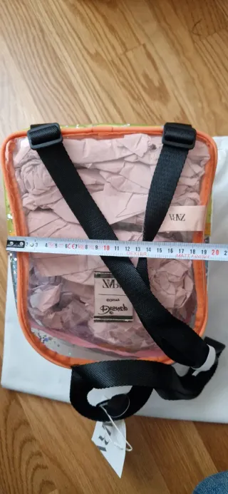 Mochila Niña Zara Mickey Mouse Transparente