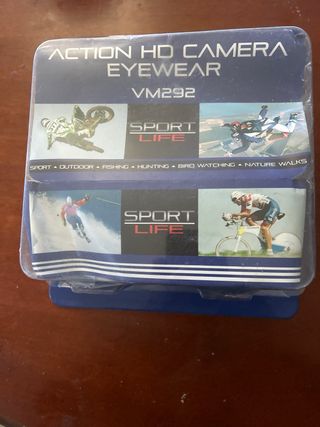 Gafas con grabación y cargador USB