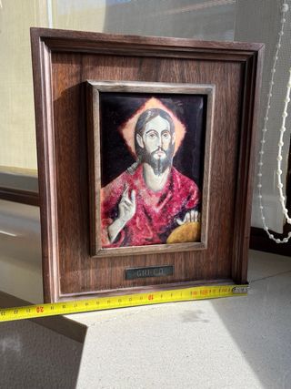 Quadro El Greco in legno e metallo