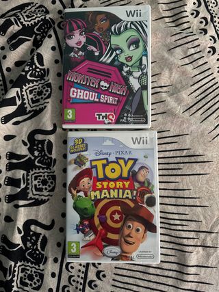 Lote 2 Juegos Wii: Monster High y Toy Story