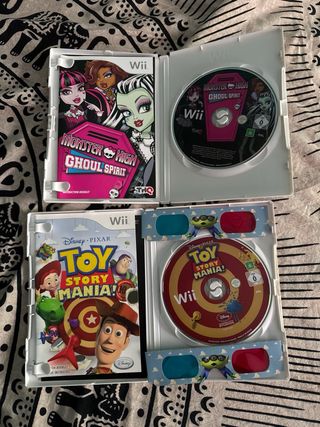 Lote 2 Juegos Wii: Monster High y Toy Story