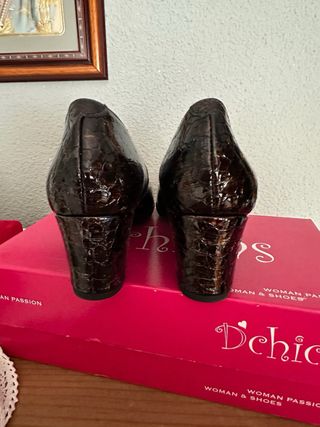 Zapatos Deichmann Marrones Cocodrilo