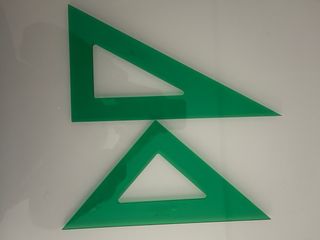 Escuadra y cartabón Faber Castell