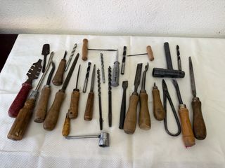 Lote herramientas carpintero antiguas
