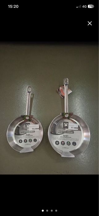 Set di padelle Bra 20 e 24 cm in acciaio inossidabile