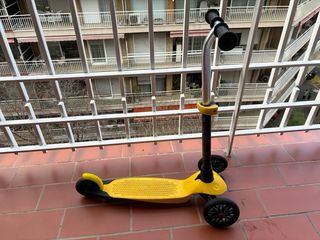 Patinete infantil 3 ruedas Decathlon amarillo