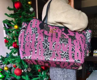 Bolso Shopper Lola Casademunt Multicolor y Rosa