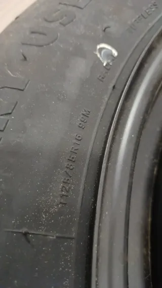 Rueda repuesto Hankook T125/85 R16 99M