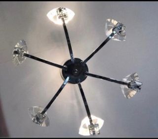 Lámpara moderna cristal de roca