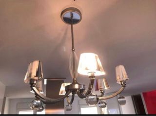 Lámpara moderna cristal de roca