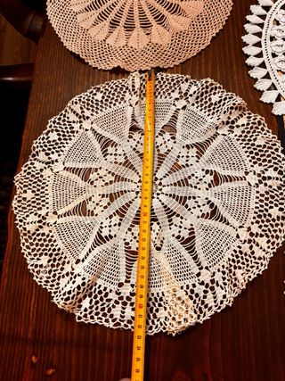 Lote 7 Tappeti all'uncinetto