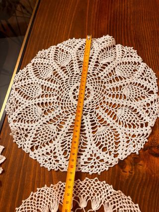 Lote 7 Tappeti all'uncinetto