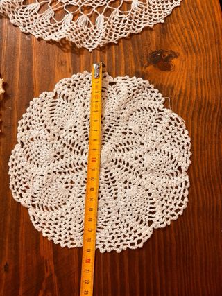 Lote 7 Tappeti all'uncinetto