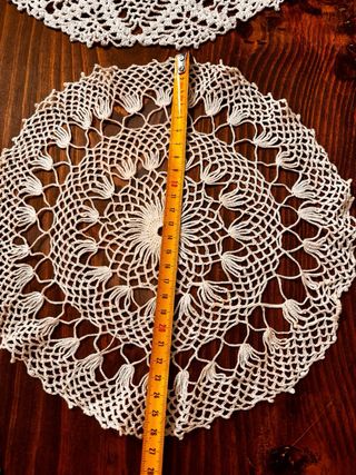 Lote 7 Tappeti all'uncinetto