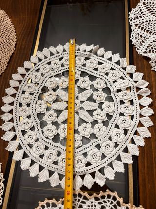 Lote 7 Tappeti all'uncinetto