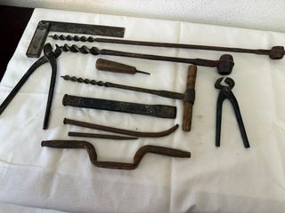 Lote herramientas antiguas metal