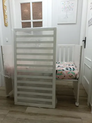 Cuna blanca con estrella