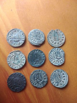 Monedas Felipe IV 4 maravedis