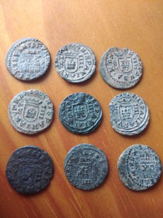 Monedas Felipe IV 4 maravedis