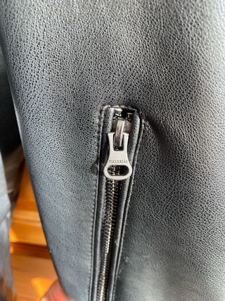 Chaqueta Cuero Pull&Bear Negra