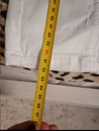 Pantalón Vaquero Blanco