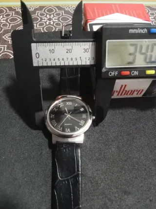 Reloj Clásico Cuarzo Esfera Negra Black Designer