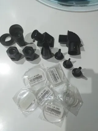 Lote piezas microscopio