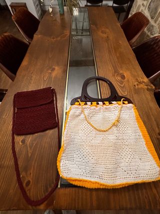 Lote 2 bolsos de ganchillo