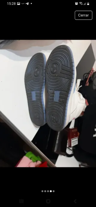 Zapatillas altas Stitch blancas y azules