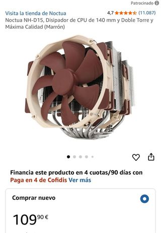 Noctua NH-D15 Dissipatore CPU 140mm Doppio