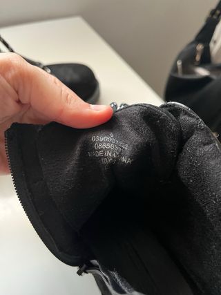 Botines moteros cordones negros talla 39