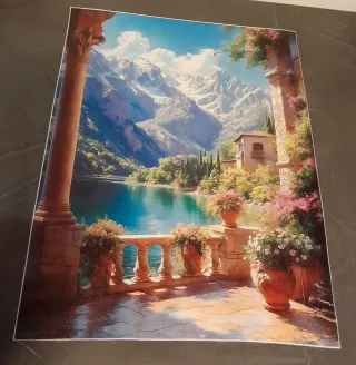 Stampa su tela panorama montagna 30x40