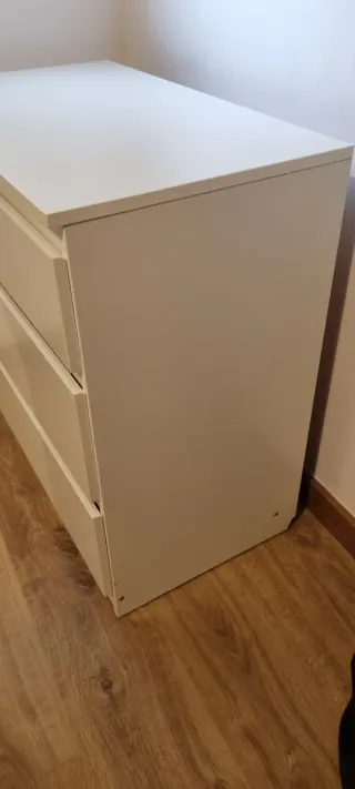 Cómoda Ikea 3 cajones blanca