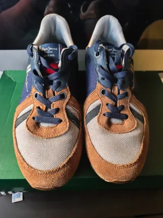 Zapatillas Pepe Jeans Azul y Marrón