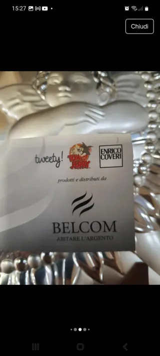 Soprammobile Enrico Coveri Legno/Argento