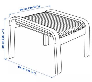 Reposapiés IKEA madera beige