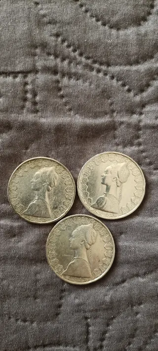 3 Monete 500 Lire Caravelle Argento