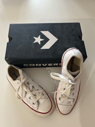 Converse Piel Talla 36 Blancas