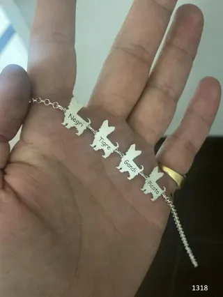 Pulsera plata 1° ley de tus mascotas